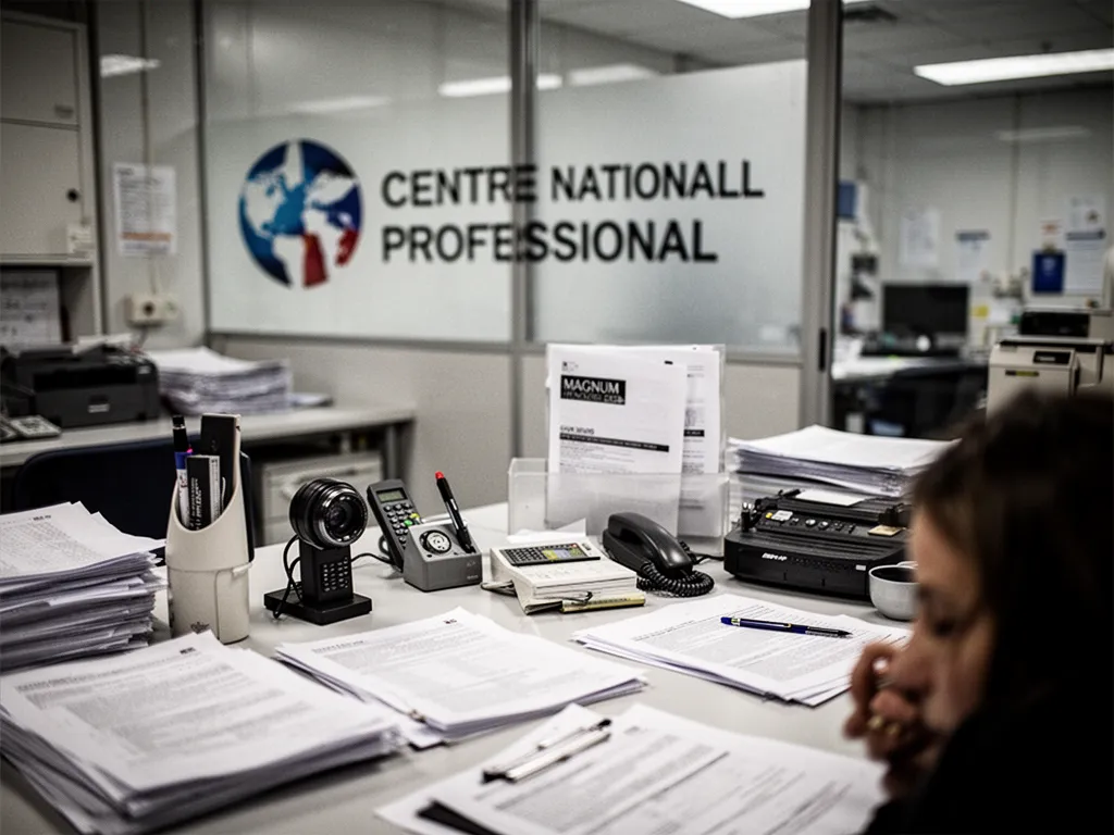 Personne consultant un catalogue de formations professionnelles sur ordinateur avec un carnet de notes