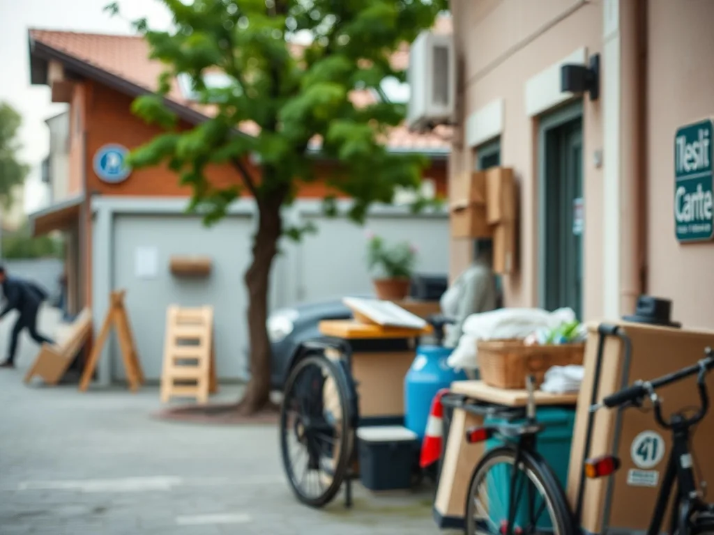 Écran d'ordinateur affichant une plateforme de formation immobilière à distance, avec une calculatrice et des documents