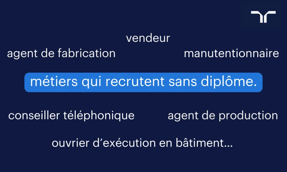 travail sans diplome liste : métiers accessibles, salaires et parcours concrets
